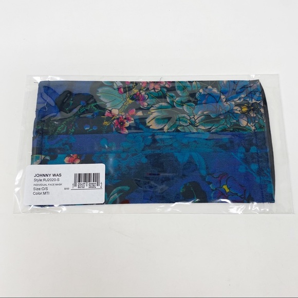 Johnny Was Accessories - JOHNNY WAS Face Mask Floral Print Boho Hippie New